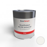 EcorSmart оптом | Лак полиуретановый УФ-стойкий EcorProtect PU-1K Universal белый 5 л