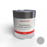 EcorSmart оптом | Лак полиуретановый УФ-стойкий EcorProtect PU-1K Universal серый 5 л
